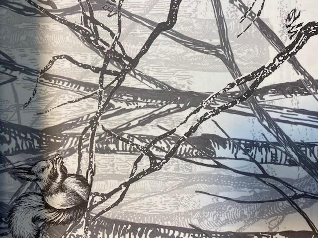 papier peint avec des arbres gris