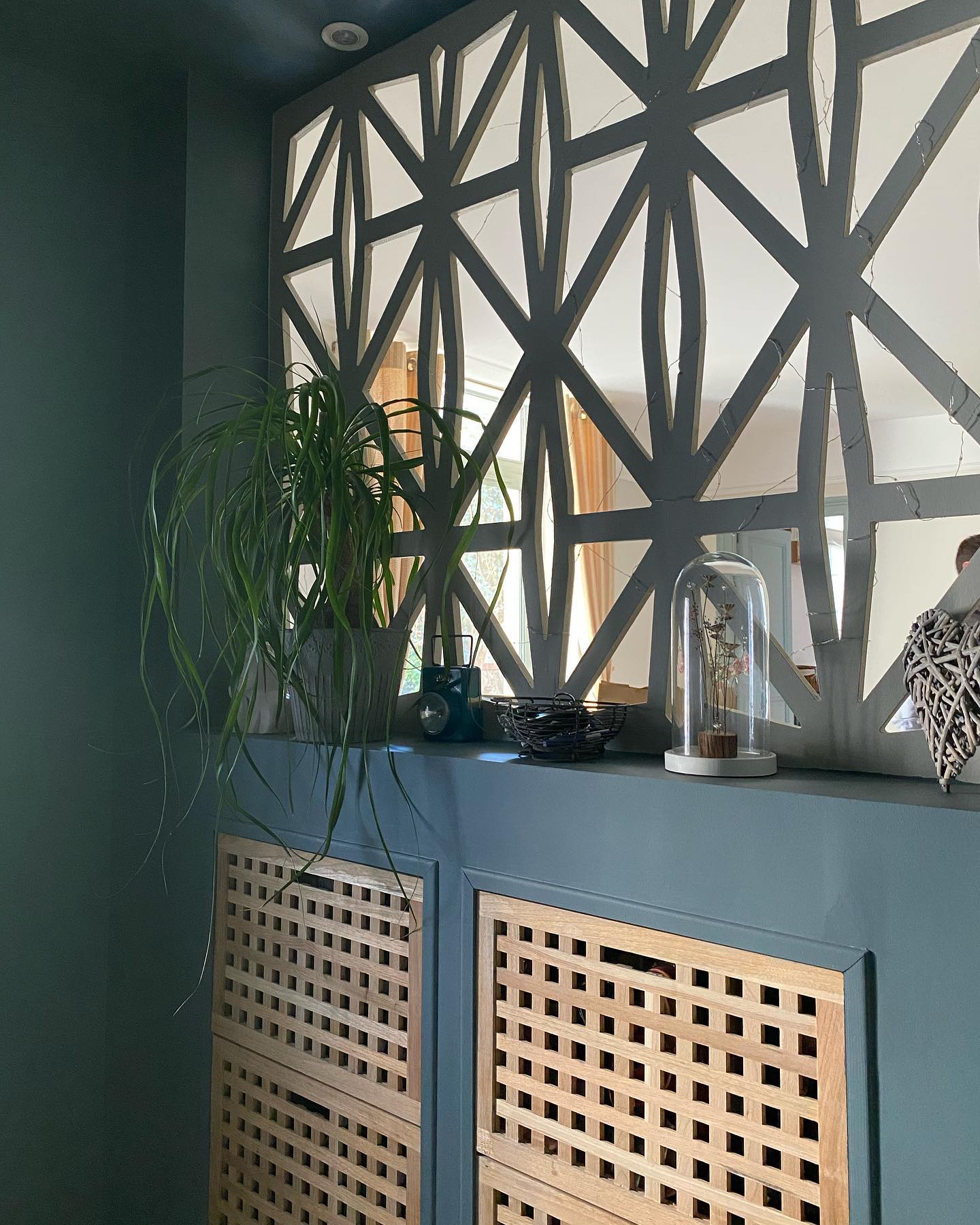 Claustra en bois graphique