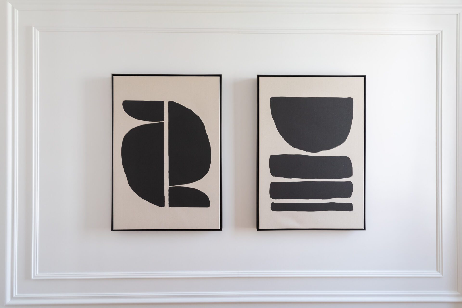 jeu de tableaux dans moulures