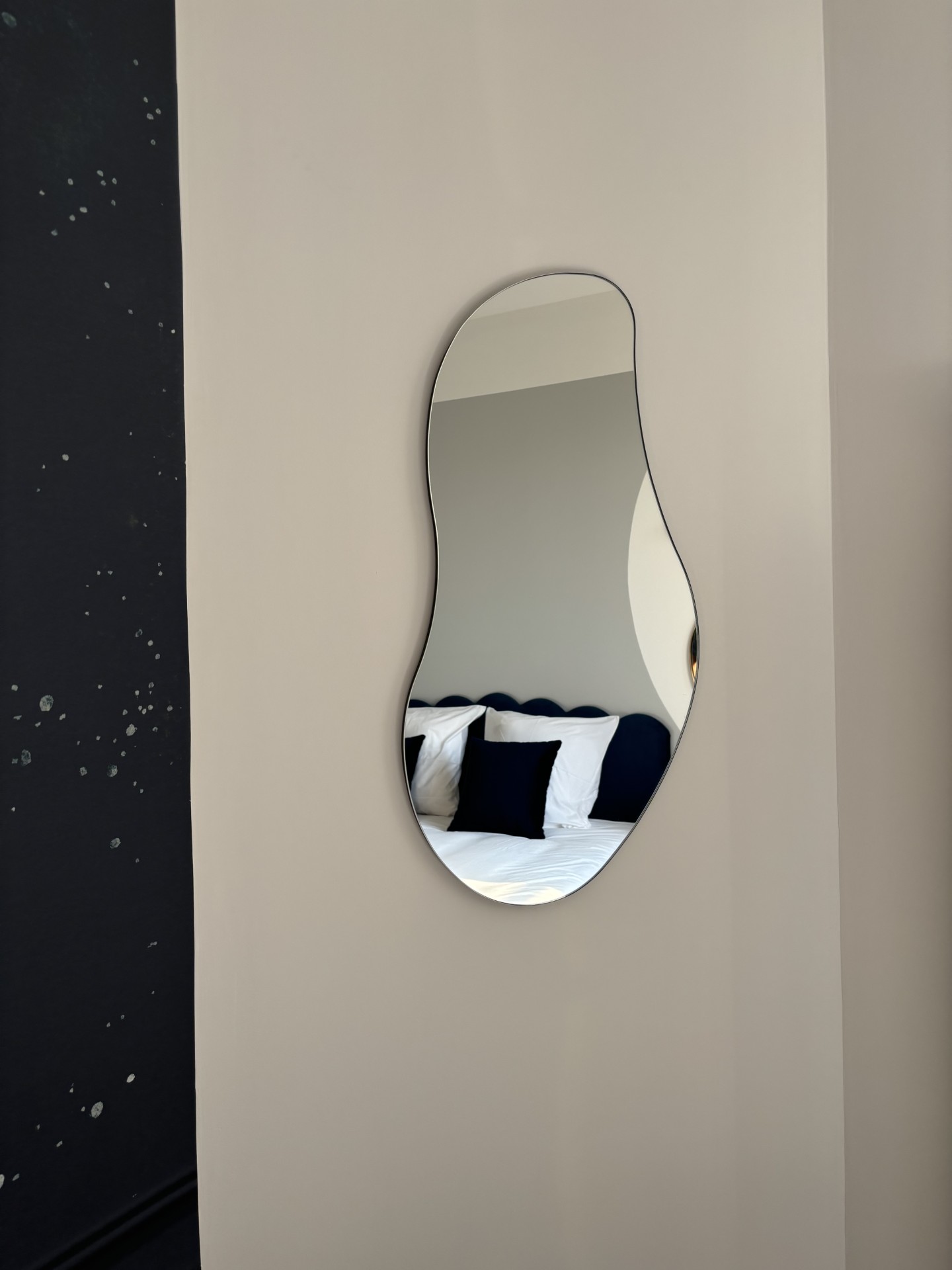 tete de lit reflet miroir