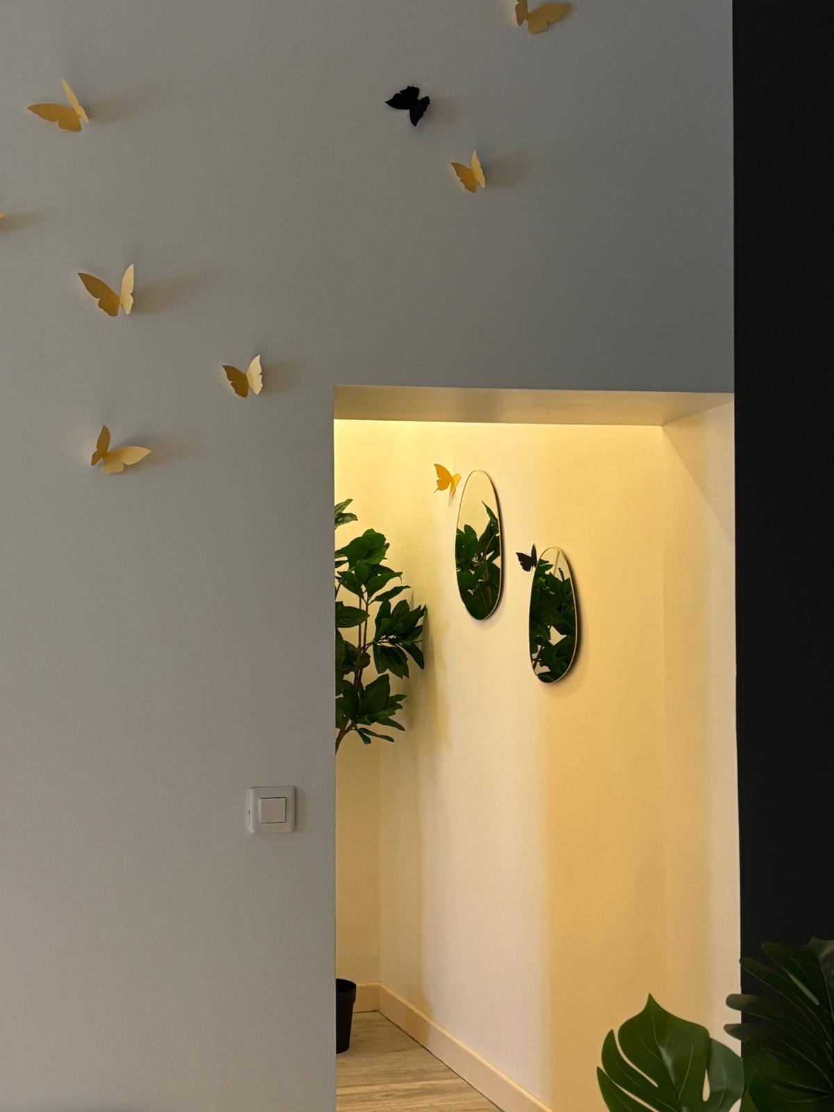 envolée - papilons - décoration - inteirieur - mural - miroir - design - poetique